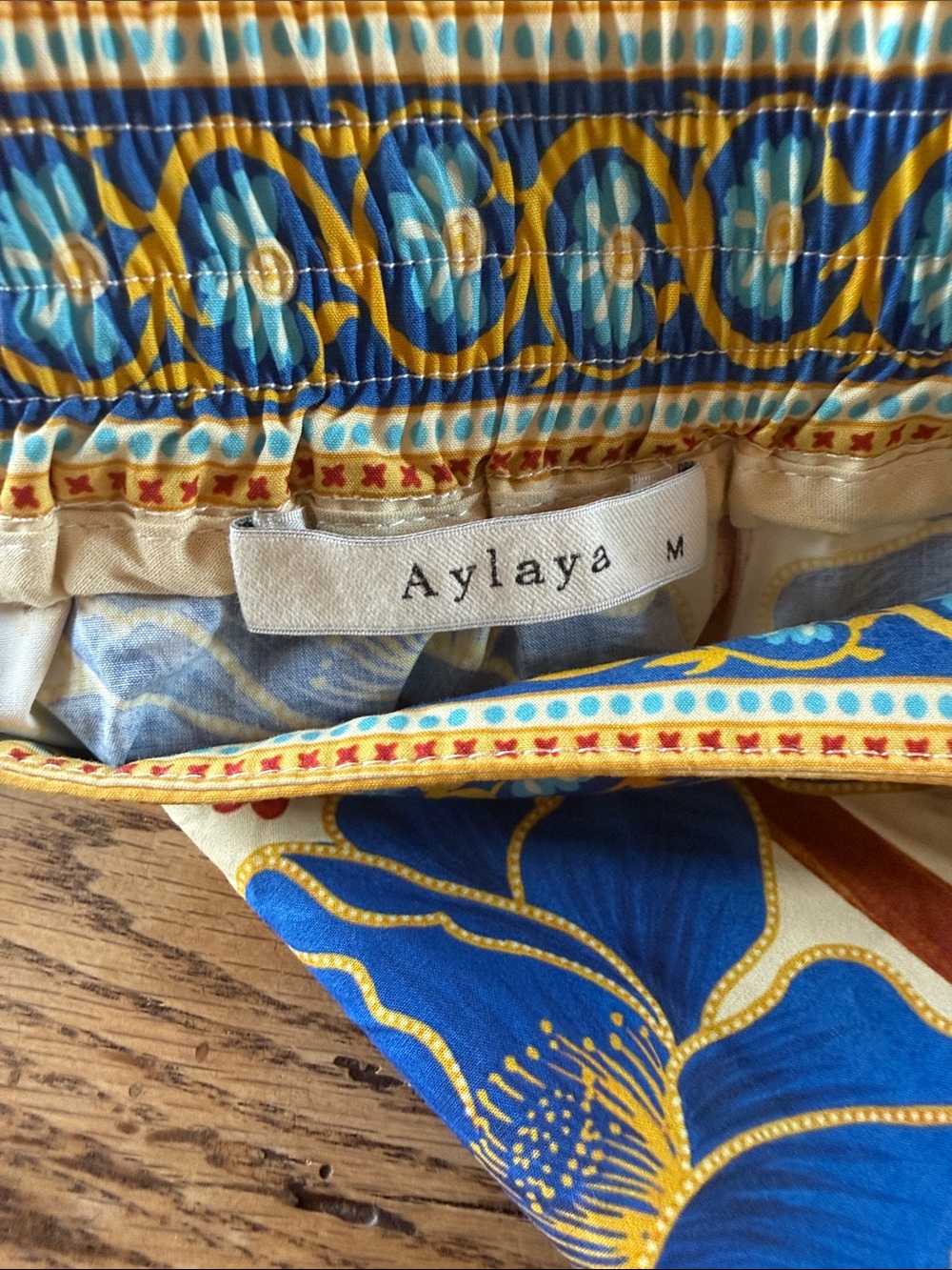 AYLAYA GENEVA MULTI COTTON TIERED MAXI SKIRT - Picture 2 of 6